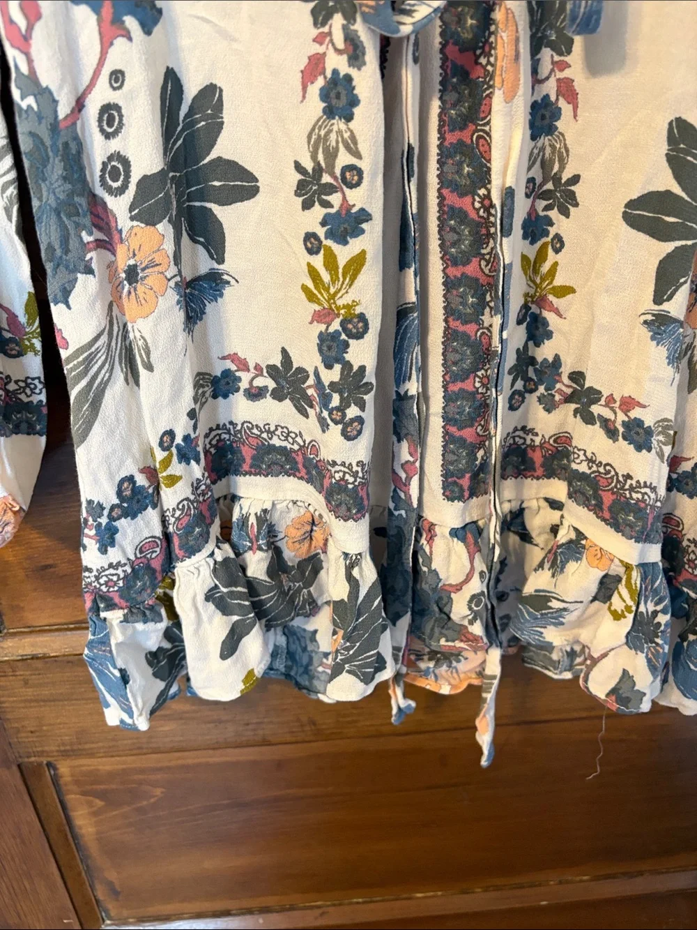 Free People violet hill printed tunic